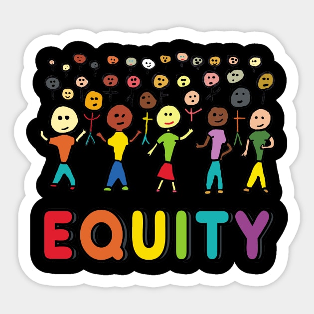 Equity Sticker by Mark Ewbie